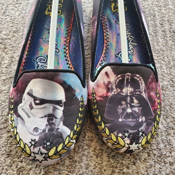 NIB Irregular Choice Star Wars The Dark Side Flats Women's 7 - Picture 2 of 12